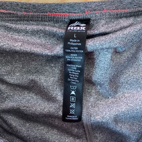 Women's Elastic Waist Workout 2 in 1 Capri Leggings Pants with Shorts At… - Picture 5 of 11